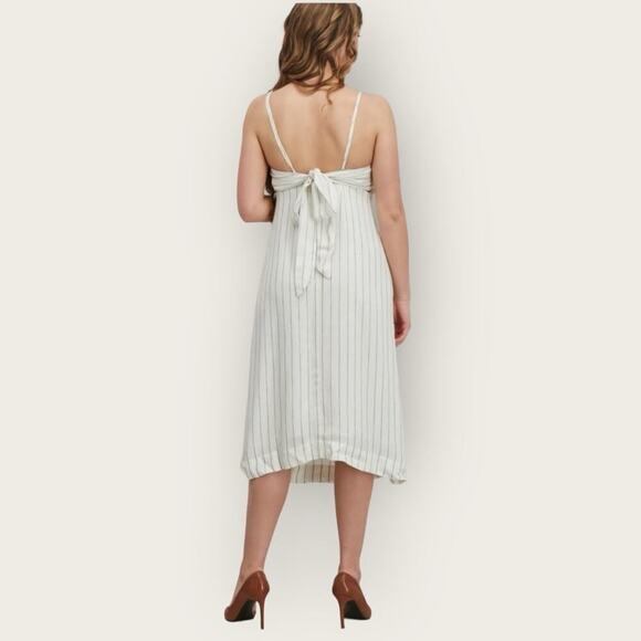EUC | Avec Les Filles | Striped Midi Dress | White | XL - Picture 3 of 13